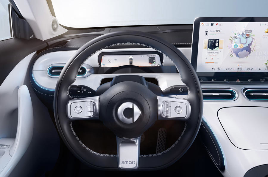 92 Smart #1 2022 official reveal studio static steering wheel