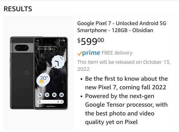 开机就是Android 13 谷歌Pixel 7参数抢先看：性能被iPhone 14碾压