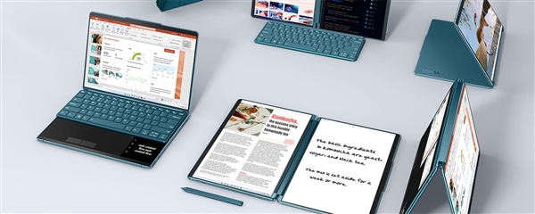 全球首款全尺寸双屏笔记本！联想推出YOGABOOK 2023