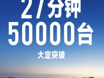 小米SU7发布后大定数量飙升 27分钟破5万大关！