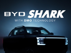比亚迪DMO混动平台力作 BYD SHARK新能源皮卡即将全球发布