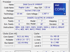 中国超频爱好者刷新纪录！i9-14900KF处理器狂飙9.12GHz，竟用Win7？