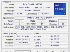 中国超频高手突破极限！酷睿i9-14900KF液氦超频至9.121GHz