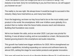 Nothing 2025年大动作：Phone（3）领衔，神秘里程碑新机即将亮相