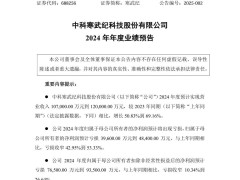 寒武纪2024年营收大增，但净利润预计仍亏损3.96亿至4.84亿