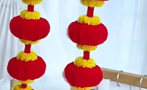 迎新春手工DIY！2025年冠县新华书店红灯笼挂饰制作活动