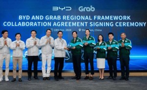 比亚迪携手Grab，东南亚推广5万电动汽车促绿色出行