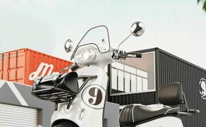 绿源Moda9电动摩托车亮相：复古造型，时速破50，安全配置升级