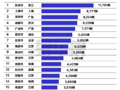 小米SU7热销城市榜单揭晓：杭州夺冠，沪深紧随其后销量紧逼！
