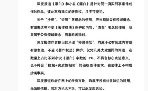 爱奇艺《漂白》编剧陈枰：公有领域概念不构成抄袭，欢迎对方起诉