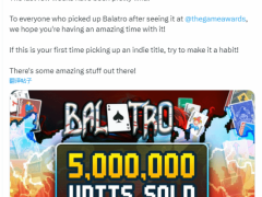 独立游戏《小丑牌》火爆全球，销量突破500万大关！