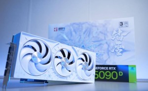 耕升RTX 5090 D踏雪显卡曝光：白色雪花主题，三风扇散热设计抢眼