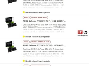 英伟达RTX 5070 Ti显卡2月20日丹麦开售，5070预计三月推出