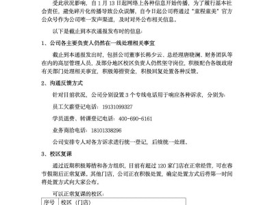 童程童美遇经营挑战，高层坚守岗位，超120家门店春节后正常复课