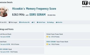 DDR5内存超频新巅峰！Hicookie打破世界纪录，速度飙升至12726 MT/s
