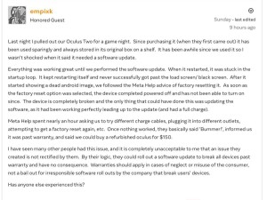 Meta详解Quest头显更新变砖：Android文件系统罕见错误所致