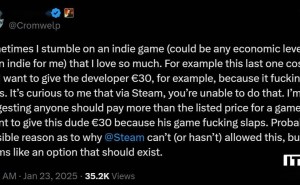 拉瑞安发行主管呼吁：Steam能否加入玩家打赏功能？
