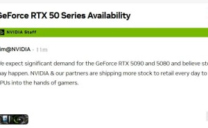 英伟达RTX 5090/5080即将上市，官方预警：需求量或致缺货