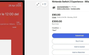 Switch 2线下试玩资格遭黄牛高价转卖，玩家可体验4小时新游戏