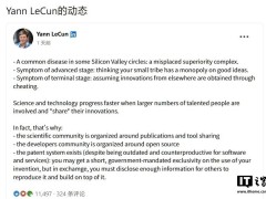 杨立昆批判硅谷“优越感病”：小圈子垄断想法，贬低外界创新？
