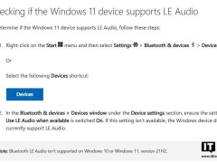 微软公布：Win11 22H2及以上版本支持蓝牙LE音频，Win10及21H2版本无缘