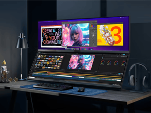 聯合創新43.8寸超寬屏顯示器首發，4K 120Hz售9999元，美術設計必備！