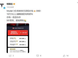 特斯拉新春大放價！Model 3全系享史上最大優惠組合