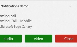 微软新动作：Notifications API将支持网页应用来电通知功能？