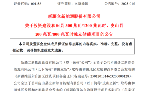 立新能源董事长范兵离任，17亿巨资布局储能项目迎挑战