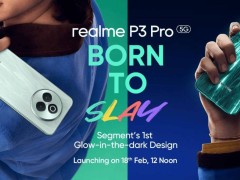 真我realme P3 Pro海外亮相：骁龙7s Gen 3+1.5K OLED屏，2月18日发布！