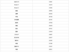 1月乘用车销量榜出炉，比亚迪宋夺冠，特斯拉Model Y跌出前三甲