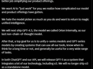 奥尔特曼：OpenAI将推GPT-4.5及GPT-5，GPT-5标准版聊天权限免费开放