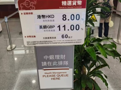 美元存款降息潮下，港定存利率破4%，内地投资者赴港开户热