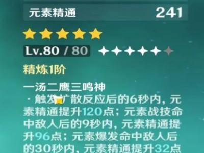 《原神》月瑞希专武泛用性解析：哪些角色能完美适配？