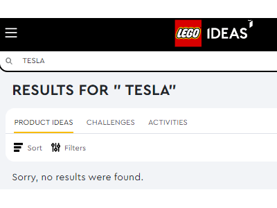 乐高与马斯克暗战升级：特斯拉与SpaceX IP遭乐高IDEAS平台悄然下架