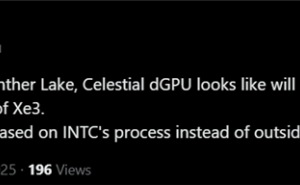 Intel Celestial显卡曝光：Xe3P架构，内部代工性能可期？