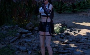 《最终幻想7：重生》蒂法新Mod曝光，黑丝渔网袜造型引热议