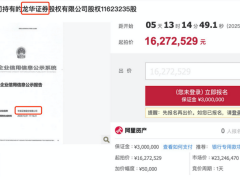 新洲集团所持华龙证券股权拍卖，公告闹乌龙“华龙”变“龙华”？