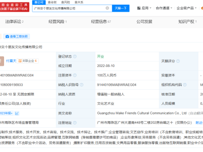 广州交个朋友文化传播有限公司被列入经营异常名录，发生了什么？