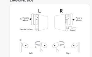 HMD Global 首款耳机 Ampd Buds 亮相MWC 2025，可吸附手机反向充电