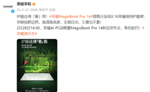 荣耀MagicBook Pro 14震撼发布：3.1K护眼屏，性能续航双提升！
