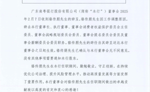 广东南粤银行董事长骆传朋辞任，工作调整背后有何深意？