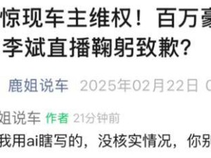 蔚来ET9未交付先遭“维权”？自媒体博主：AI乱写，别当真！