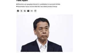 日产CEO或将易主，业绩低迷合并谈判破裂成导火索