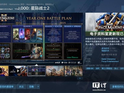 《战锤40K：星际战士2》Steam促销，6.5折仅需162元！