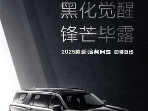 哈弗2025款H5震撼亮相：大型全用途硬派SUV，黑化加高更霸气！