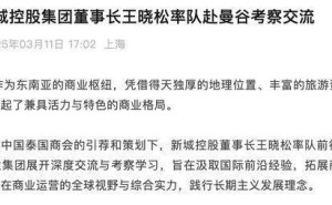 新城控股王晓松曼谷行：共谋商业创新，探索数字化转型新路径