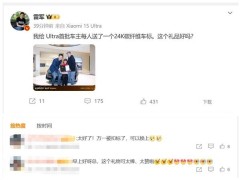 小米SU7 Ultra车标成“香饽饽”，车主喜提24K金标却怕被盗抠？
