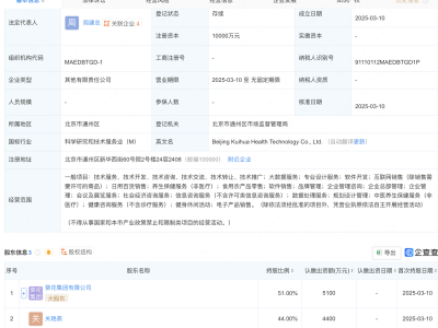 北京新添健康科技力量，葵花集团等联手成立葵花健康科技有限公司