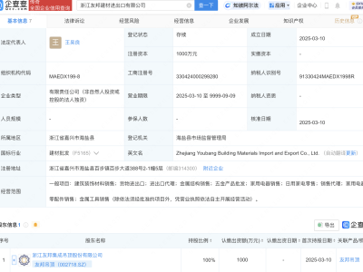 友邦吊顶成立建材进出口公司
